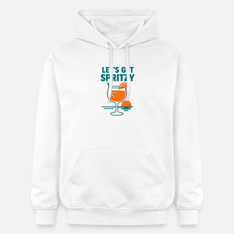 On va spritzy - Sweat à capuche Softstyle® Gildan Unisexe - blanc
