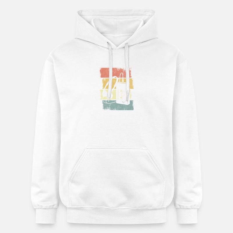 Graphismes du lecteur de cassettes - Sweat à capuche Softstyle® Gildan Unisexe - blanc
