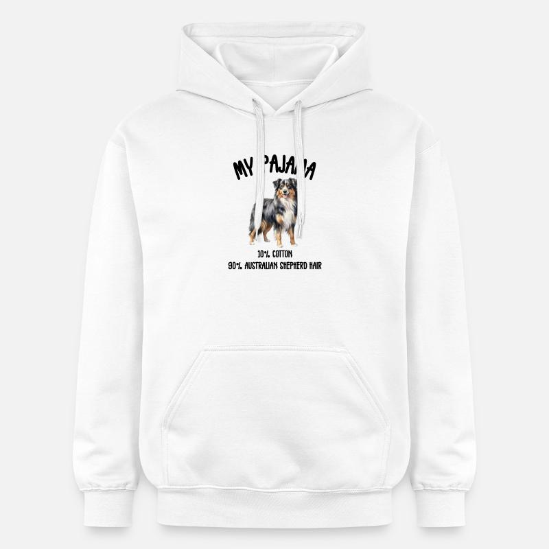 Pyjama du berger australien - Sweat à capuche Softstyle® Gildan Unisexe - blanc