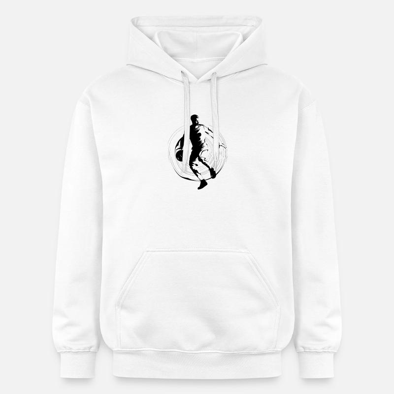 Conception de basket-ball - Sweat à capuche Softstyle® Gildan Unisexe - blanc