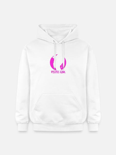 Sternzeichen Fische - Gildan Unisex Softstyle® Midweight Hoodie - Weiß