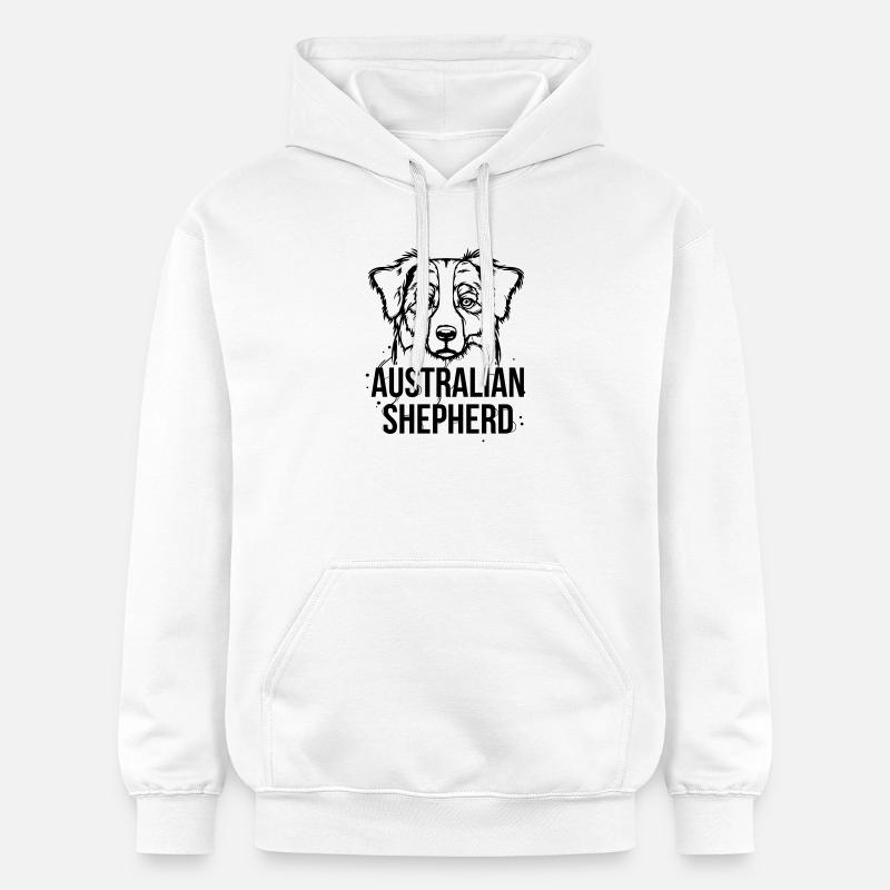 Australian Shepherd - Sweat à capuche Softstyle® Gildan Unisexe - blanc