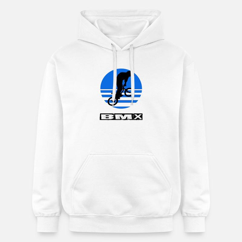 BMX - Sweat à capuche Softstyle® Gildan Unisexe - blanc