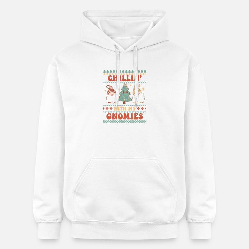 Pull de Noël moche - Sweat à capuche Softstyle® Gildan Unisexe - blanc