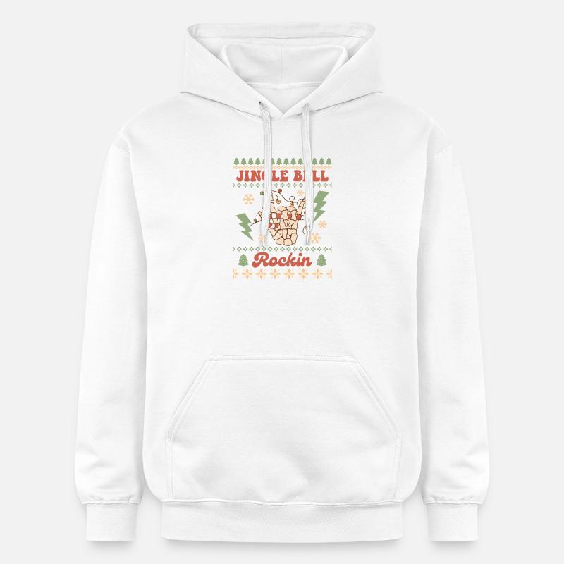 Pull de Noël moche - Sweat à capuche Softstyle® Gildan Unisexe - blanc