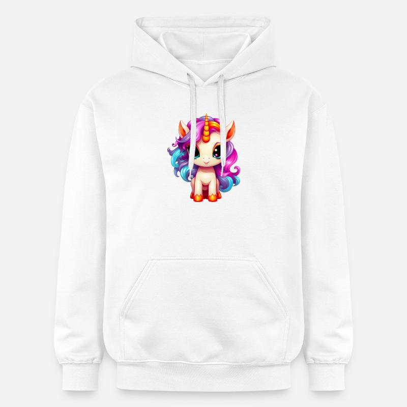 Bébé licorne - Sweat à capuche Softstyle® Gildan Unisexe - blanc