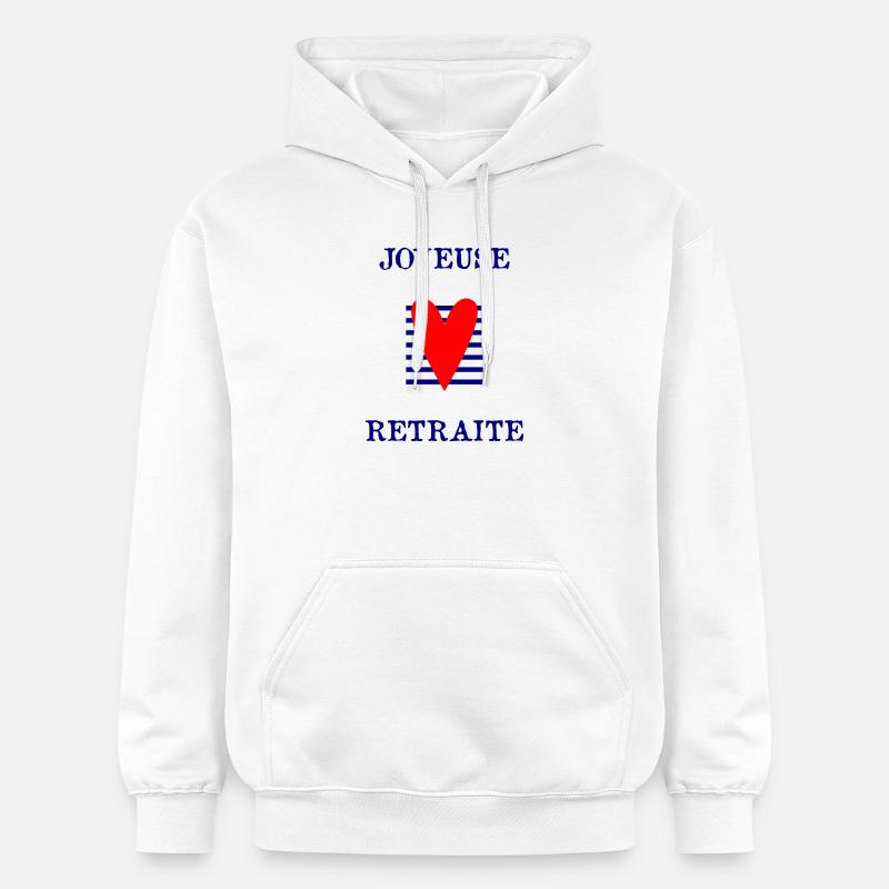 JOYEUSE RETRAITE - Sweat à capuche Softstyle® Gildan Unisexe - blanc