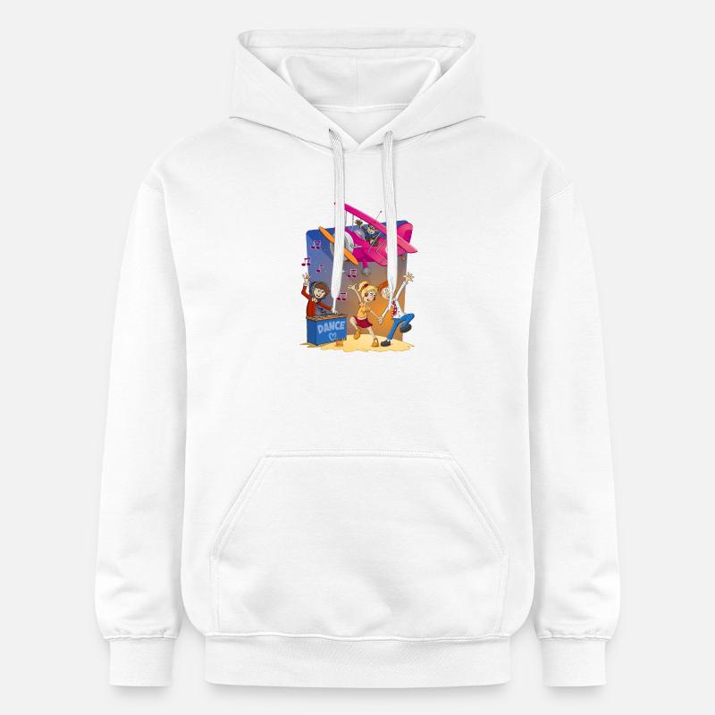Danse, danse, danse, image joyeuse - Sweat à capuche Softstyle® Gildan Unisexe - blanc