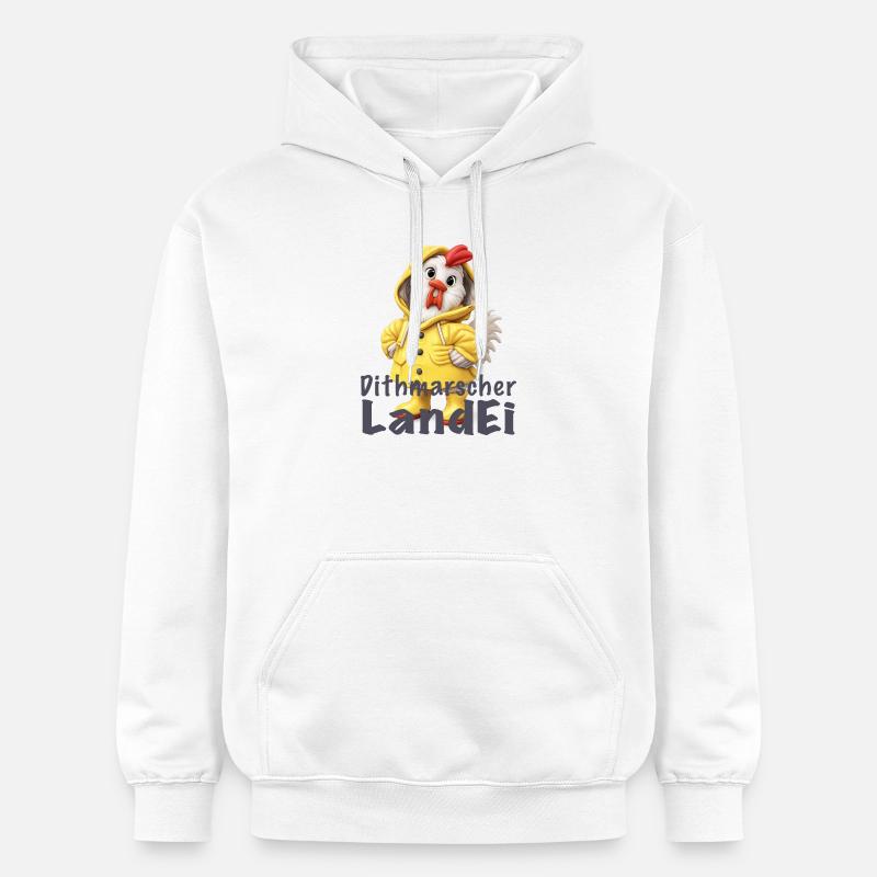 Imperméable Dithmarscher Landei - Sweat à capuche Softstyle® Gildan Unisexe - blanc