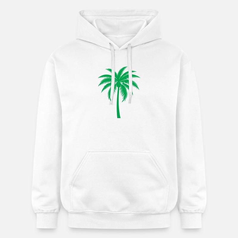 Palmier - Sweat à capuche Softstyle® Gildan Unisexe - blanc