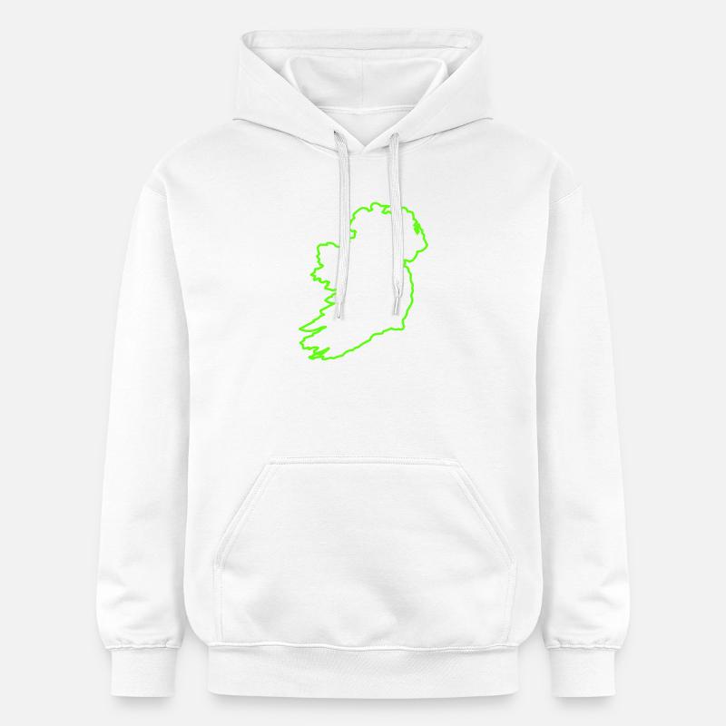 Présentation de l’Irlande - Sweat à capuche Softstyle® Gildan Unisexe - blanc