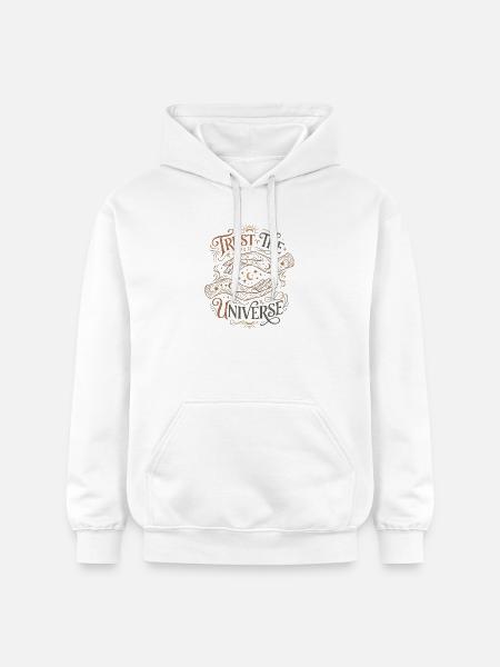 Confiance dans l’univers - Sweat à capuche Softstyle® Gildan Unisexe - blanc