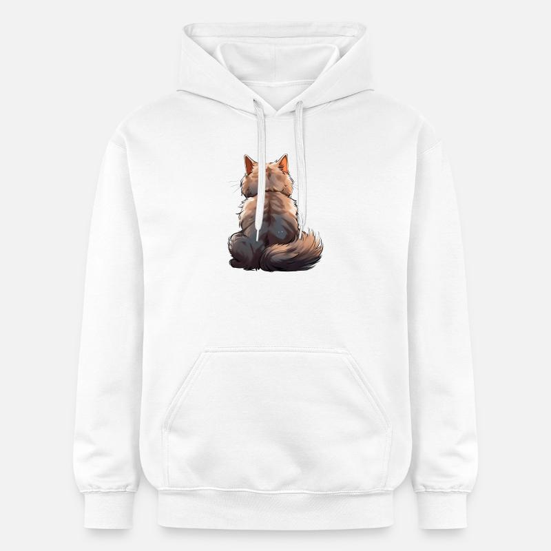 Chat Munchkin - Sweat à capuche Softstyle® Gildan Unisexe - blanc