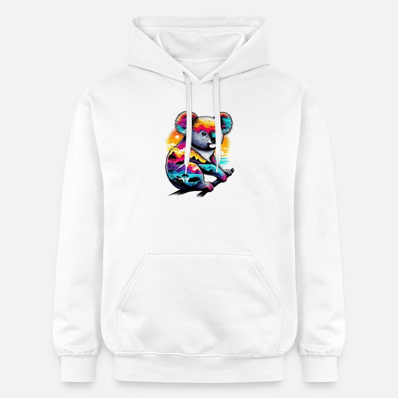Koala - Sweat à capuche Softstyle® Gildan Unisexe - blanc