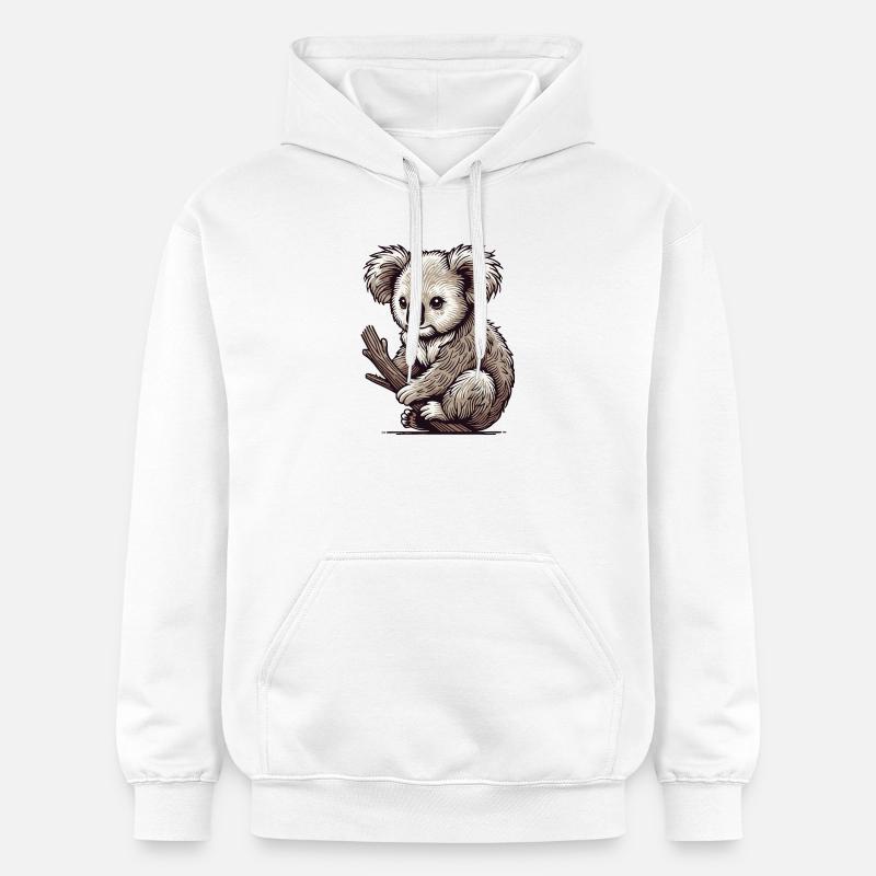 Koala - Gildan Unisex Softstyle® Midweight Hoodie - Weiß