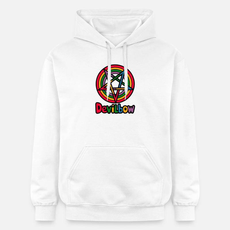 Arc du diable - Sweat à capuche Softstyle® Gildan Unisexe - blanc