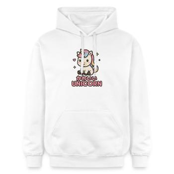 Pastell Unicorn Kawaii - Gildan Unisex Softstyle® Midweight Hoodie - Weiß - Vorne - Liana (172cm) & Jaron (178cm)