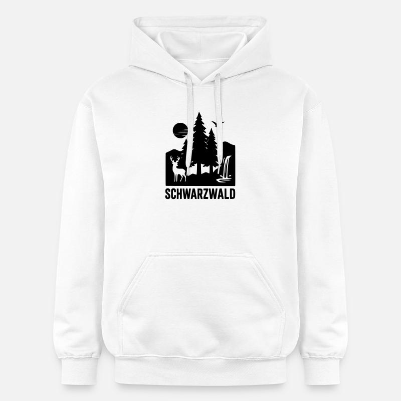 Forêt-Noire - Sweat à capuche Softstyle® Gildan Unisexe - blanc