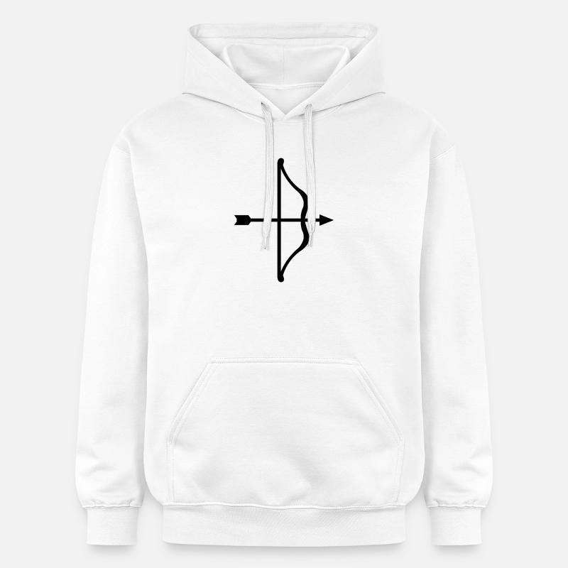 Arc et flèches - Sweat à capuche Softstyle® Gildan Unisexe - blanc