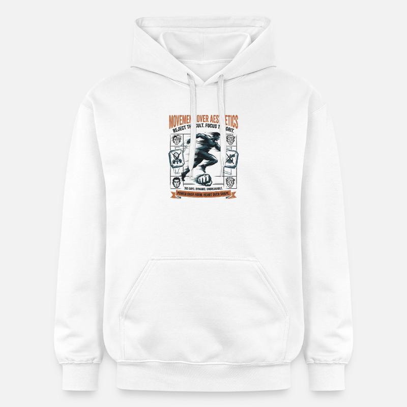 Concentrez le cran - Sweat à capuche Softstyle® Gildan Unisexe - blanc