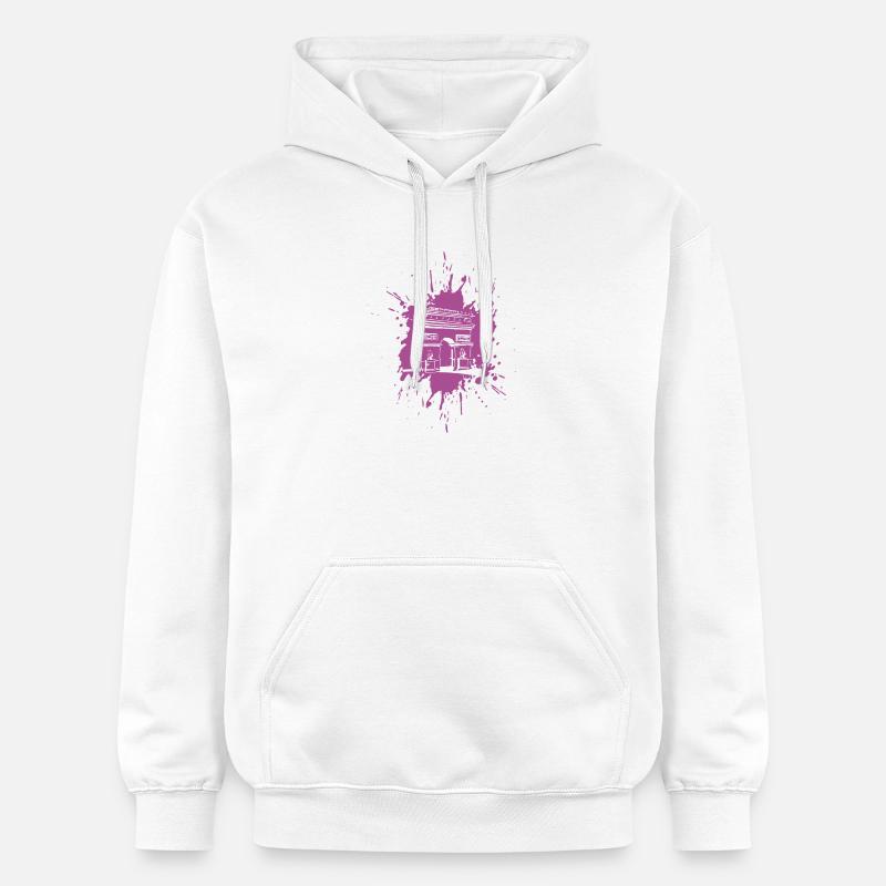 Arc de triomphe | Triumpfbogen Paris | Splash - Gildan Unisex Softstyle® Midweight Hoodie - Weiß