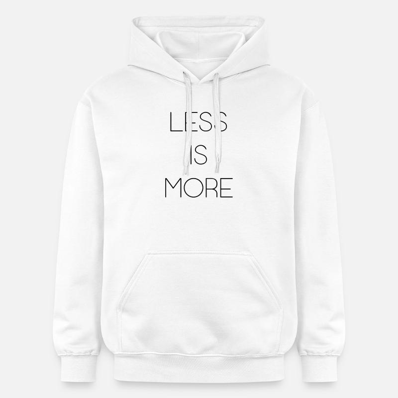 Moins, c’est plus - Sweat à capuche Softstyle® Gildan Unisexe - blanc