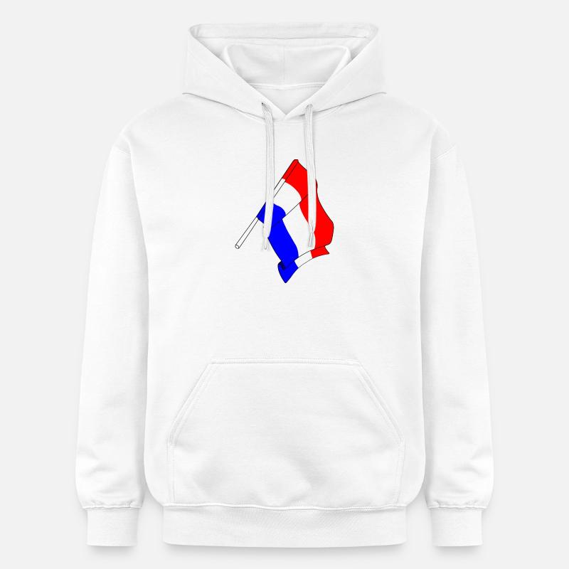 Drapeau des Pays-Bas - Sweat à capuche Softstyle® Gildan Unisexe - blanc