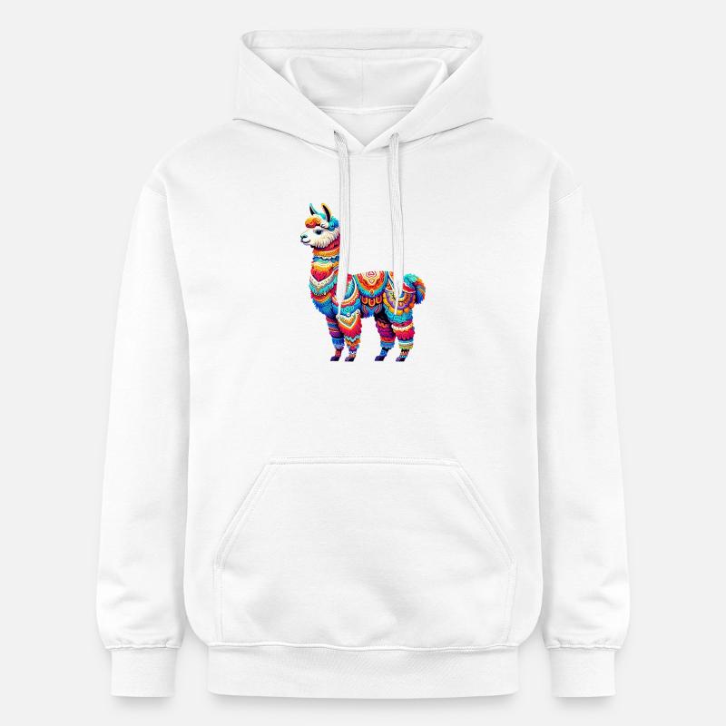 Alpaga - Sweat à capuche Softstyle® Gildan Unisexe - blanc