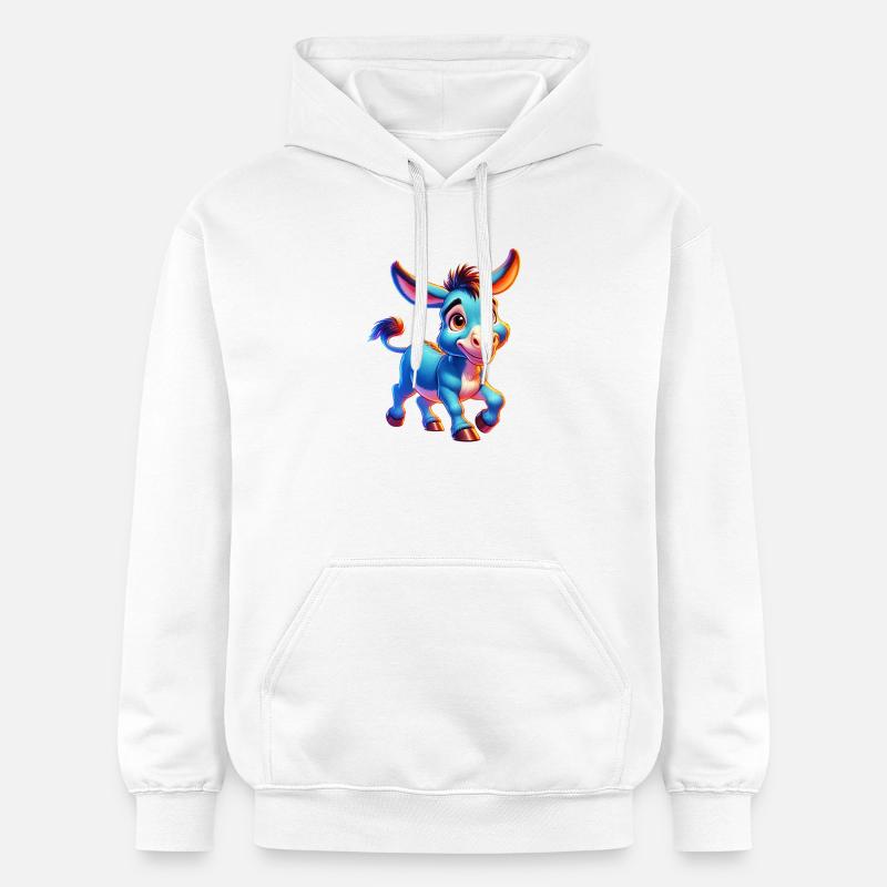Mule âne - Sweat à capuche Softstyle® Gildan Unisexe - blanc