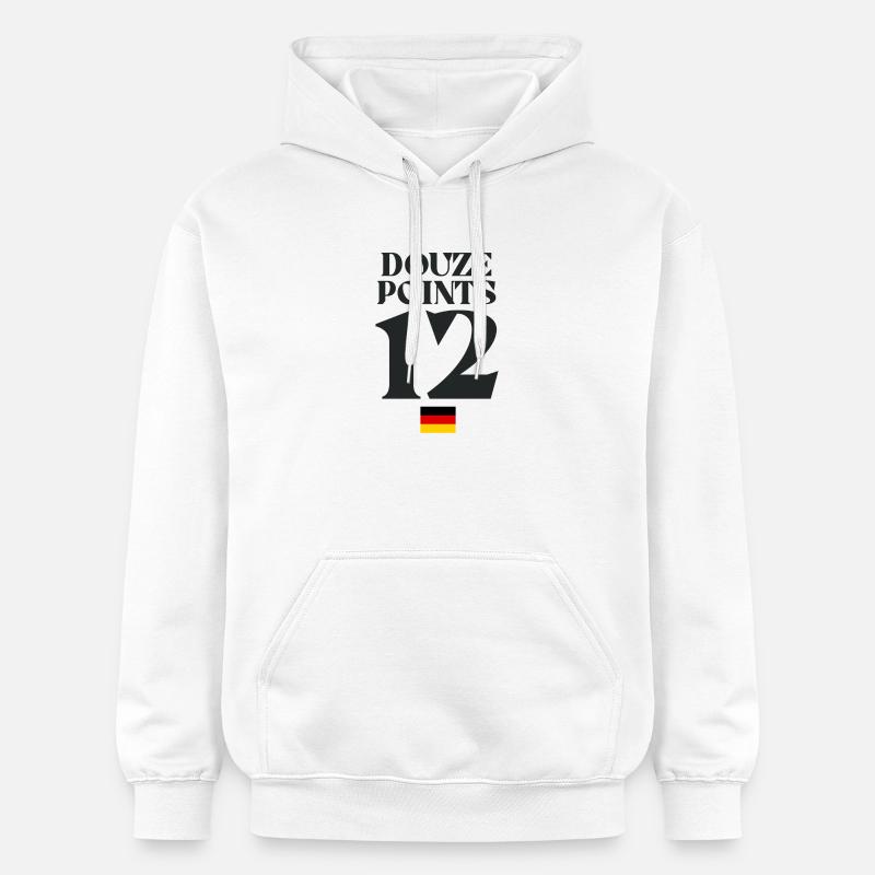 Douze points 12 Allemagne Eurovision - Sweat à capuche Softstyle® Gildan Unisexe - blanc
