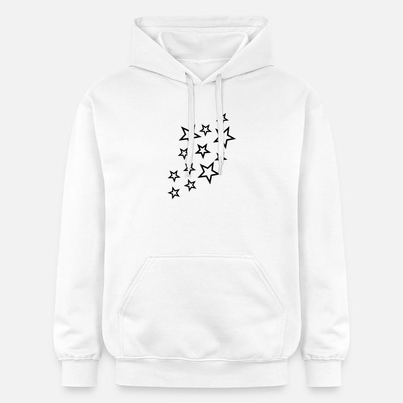 sterne und sternchen - Sweat à capuche Softstyle® Gildan Unisexe - blanc