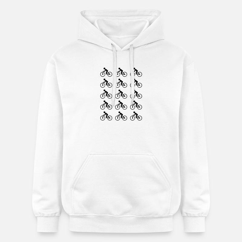Bicyclette - Sweat à capuche Softstyle® Gildan Unisexe - blanc