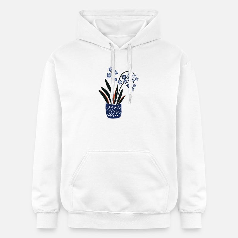 Conception de plante mignonne - Sweat à capuche Softstyle® Gildan Unisexe - blanc