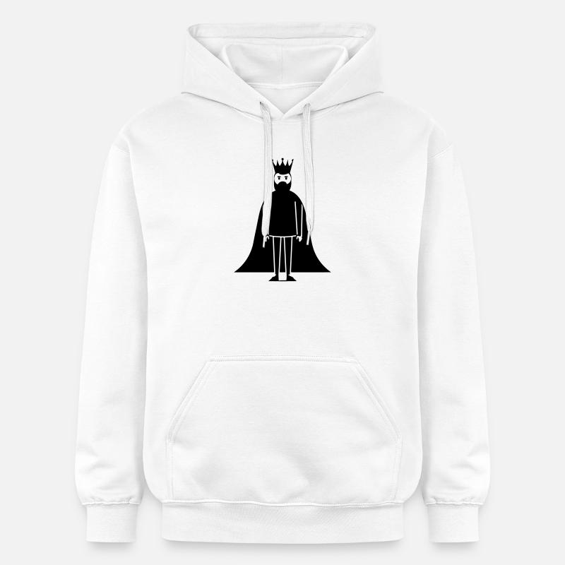 Symbole du roi - Sweat à capuche Softstyle® Gildan Unisexe - blanc