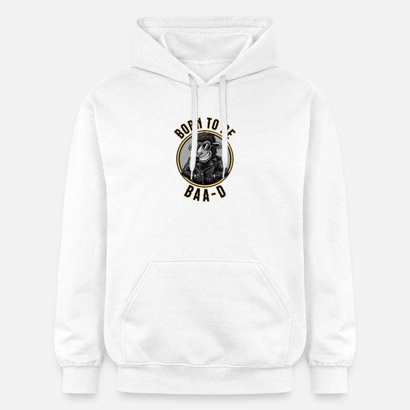 Né pour être un mouton BaaD - Sweat à capuche Softstyle® Gildan Unisexe - blanc