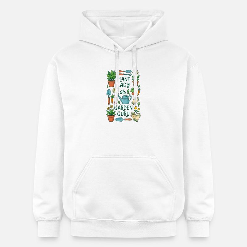 Der Pflanzenliebhaber oder Gartenexperte - Gildan Unisex Softstyle® Midweight Hoodie - Weiß