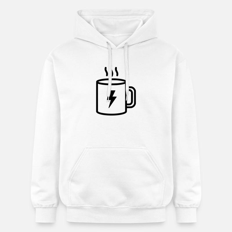 Coffee Cup Flash Energy - Sweat à capuche Softstyle® Gildan Unisexe - blanc