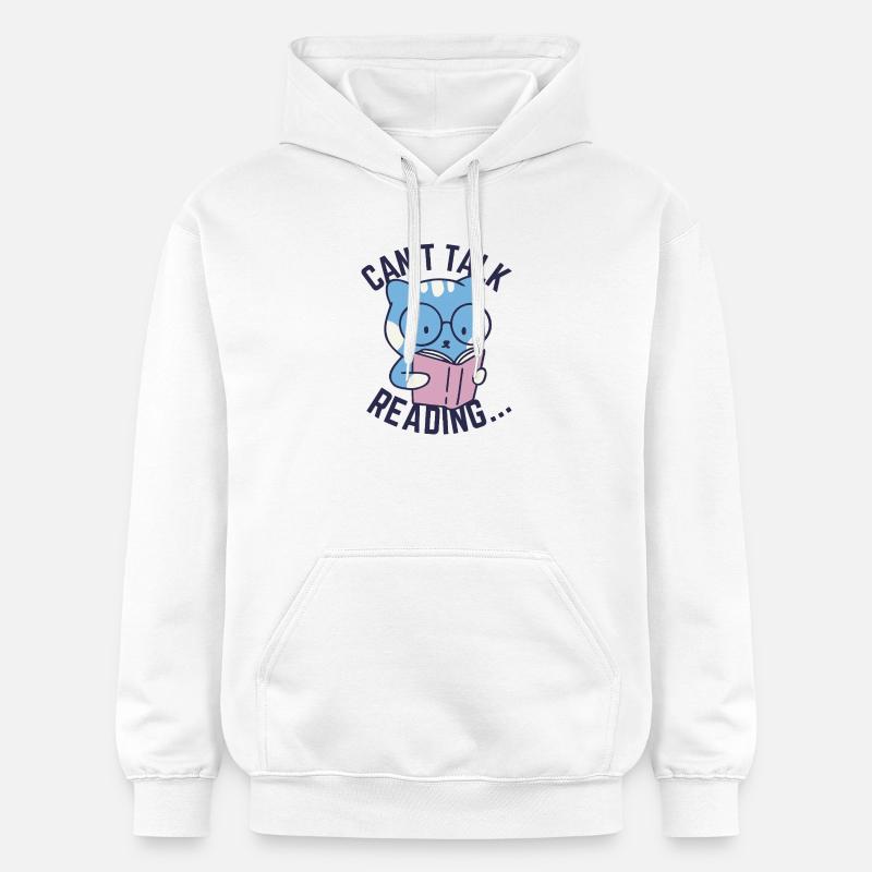 Ne pas parler, lire... - Sweat à capuche Softstyle® Gildan Unisexe - blanc