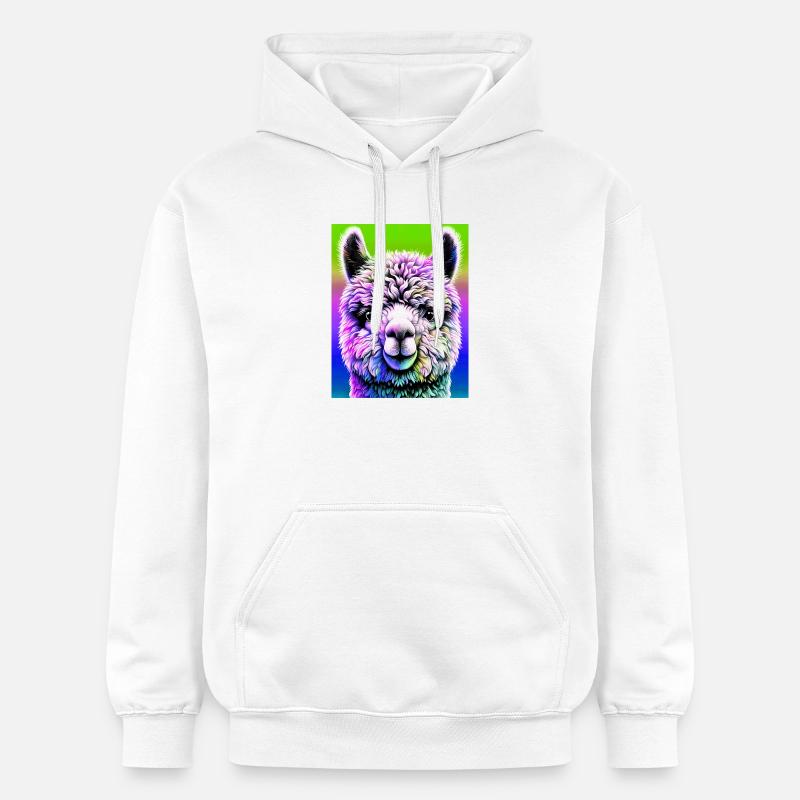 Alpaga - Sweat à capuche Softstyle® Gildan Unisexe - blanc