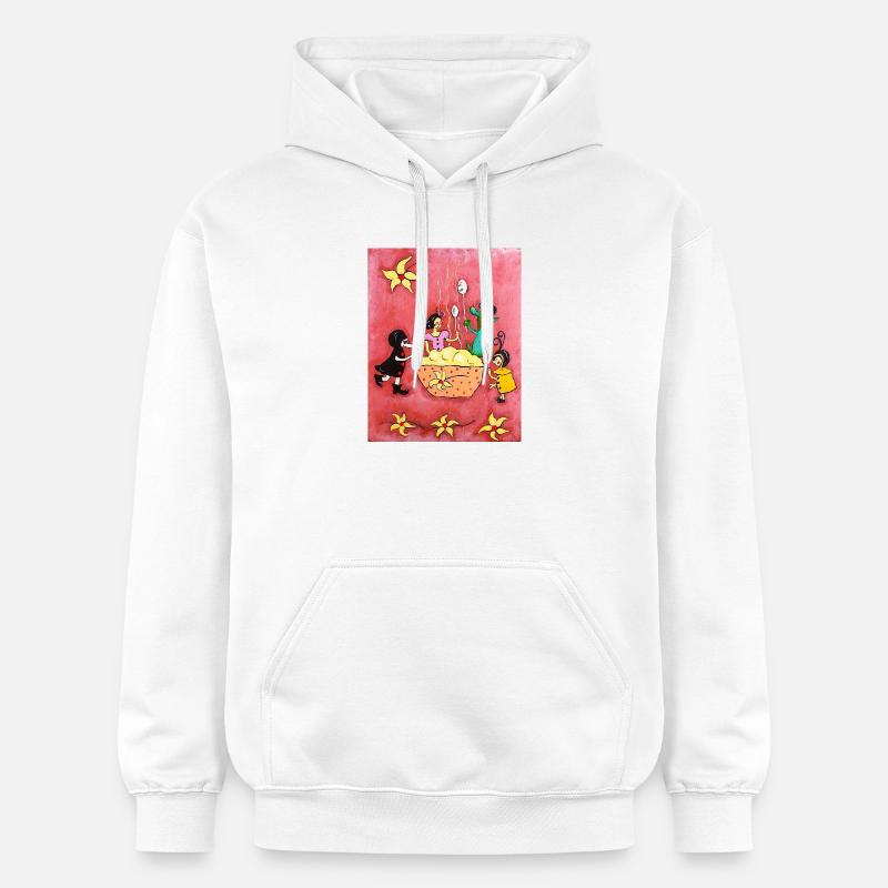 Pudding à la vanille - Sweat à capuche Softstyle® Gildan Unisexe - blanc
