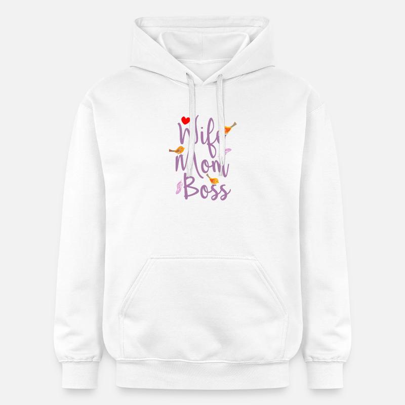 Frau Mutter Chef - Gildan Unisex Softstyle® Midweight Hoodie - Weiß