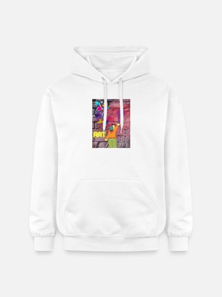 Graffiti ART - Gildan Unisex Softstyle® Midweight Hoodie - Weiß