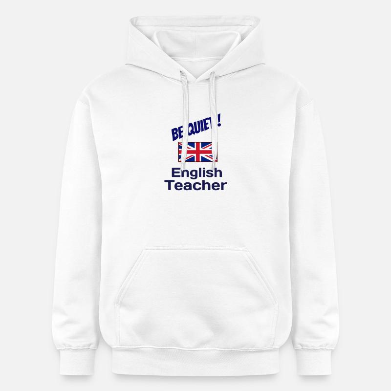 Idée cadeau prof d'anglais - Sweat à capuche Softstyle® Gildan Unisexe - blanc