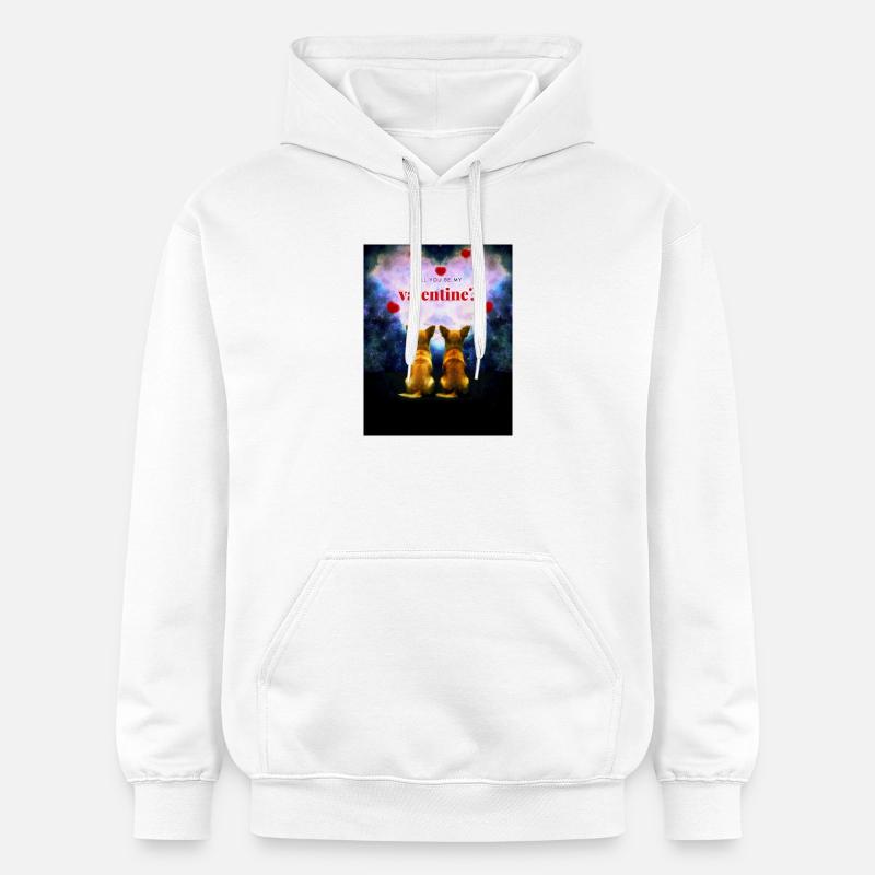 Serez-vous mon Valentin? - Sweat à capuche Softstyle® Gildan Unisexe - blanc