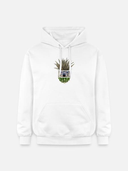 Koala Azure Cactus Collage - Gildan Unisex Softstyle® Midweight Hoodie - white