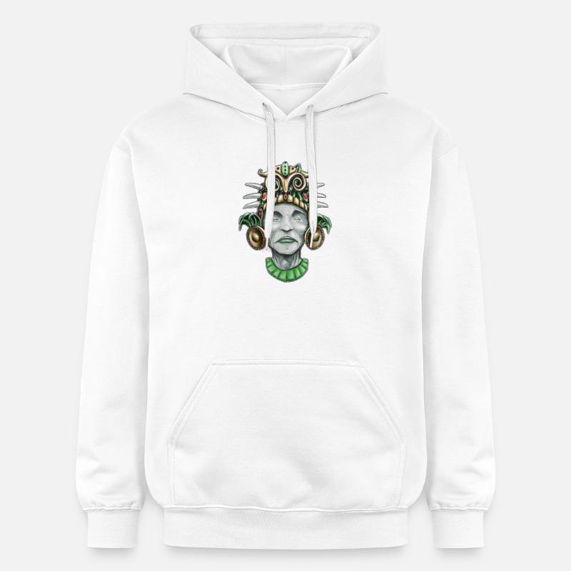 Dieu d’inspiration aztèque 2 - Sweat à capuche Softstyle® Gildan Unisexe - blanc