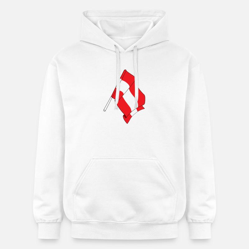 Drapeau autriche - Sweat à capuche Softstyle® Gildan Unisexe - blanc