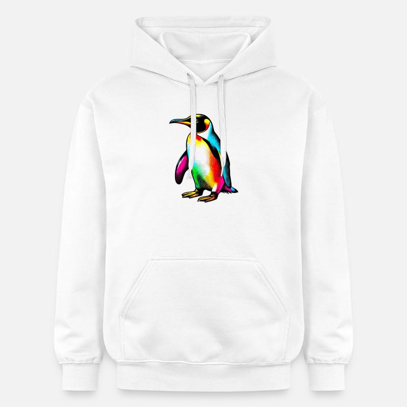 Pingouin - Sweat à capuche Softstyle® Gildan Unisexe - blanc