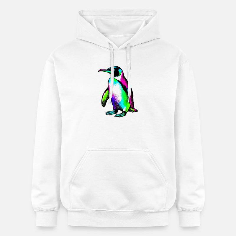 Pingouin - Sweat à capuche Softstyle® Gildan Unisexe - blanc