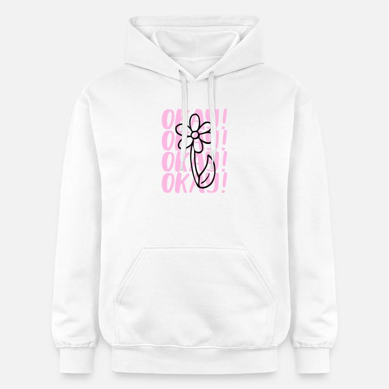 Design de déclaration - Sweat à capuche Softstyle® Gildan Unisexe - blanc